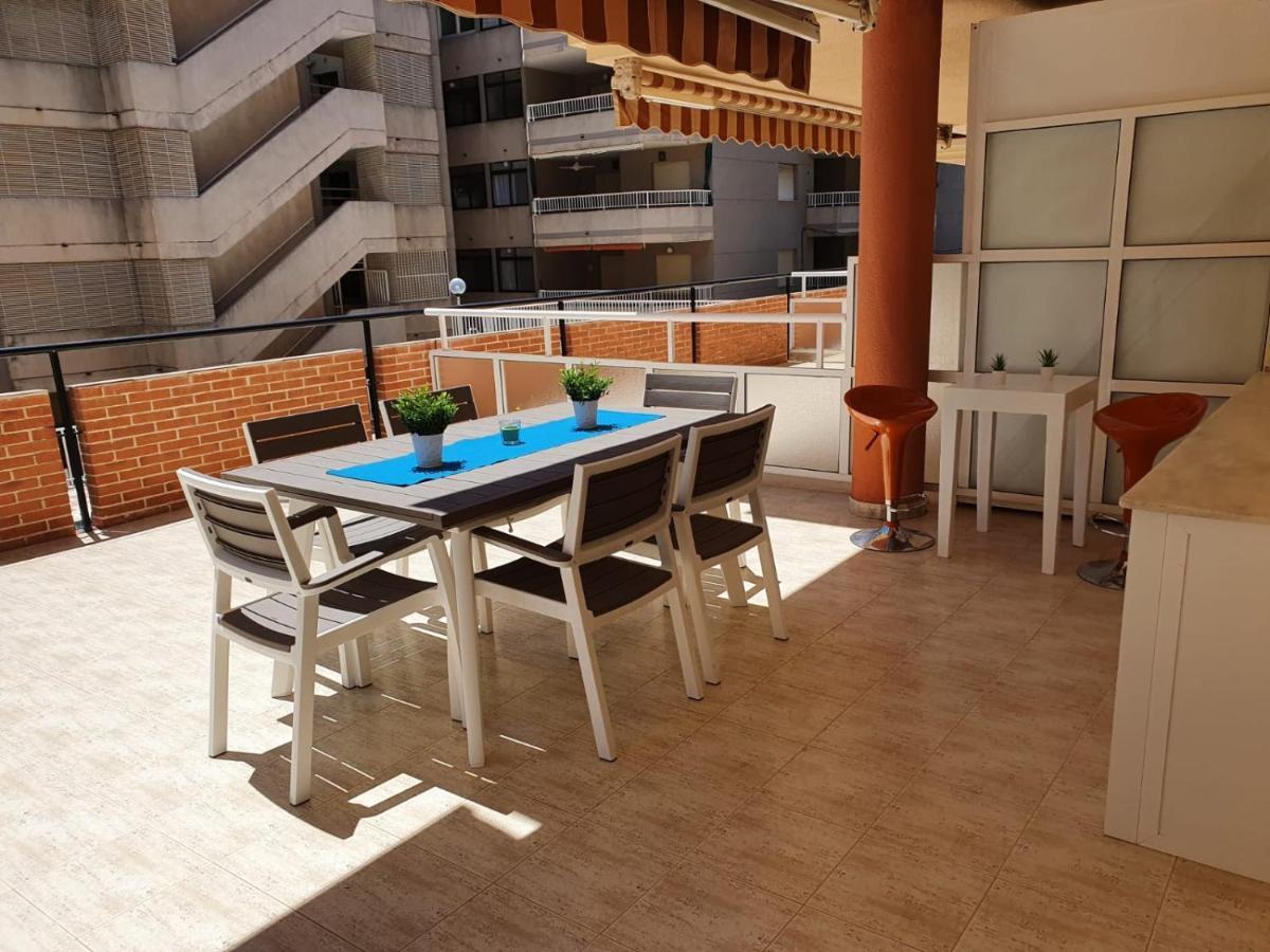 Apartamento Con Gran Terraza, Piscina Y Con Vistas Al Mar, A Solo 50 M De La Playa Daimus Kültér fotó